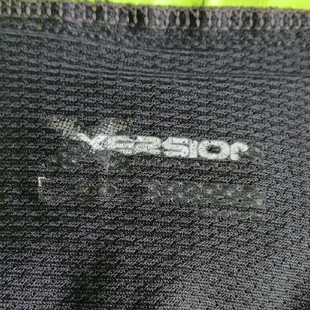 Xersion Charcoal Capri Leggings with Neon Yellow Accents - Picture 2 of 10
